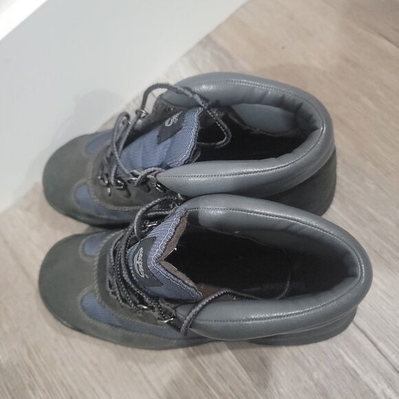 Timberland Boys Field Boot Blue Kids Size 4.5 Lace Up Work Boots - Picture 6 of 8